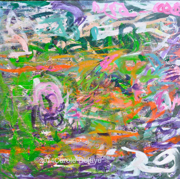 carole delaye, peinture abstraite, champ magnétique, mai 2014