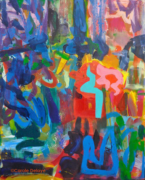 carole delaye, abstract painting, Graffiti, February 2012