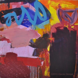 carole delaye, peinture abstraite, invitation, mai 2015