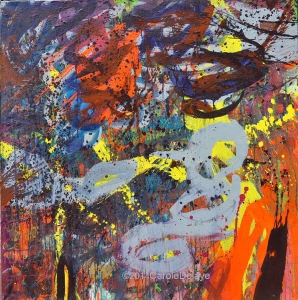 carole delaye, abstract painting, Thoughts, August 2014