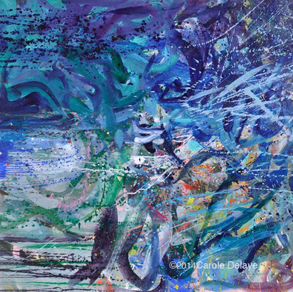 carole delaye, peinture abstraite, vingt mille lieux, août 2014