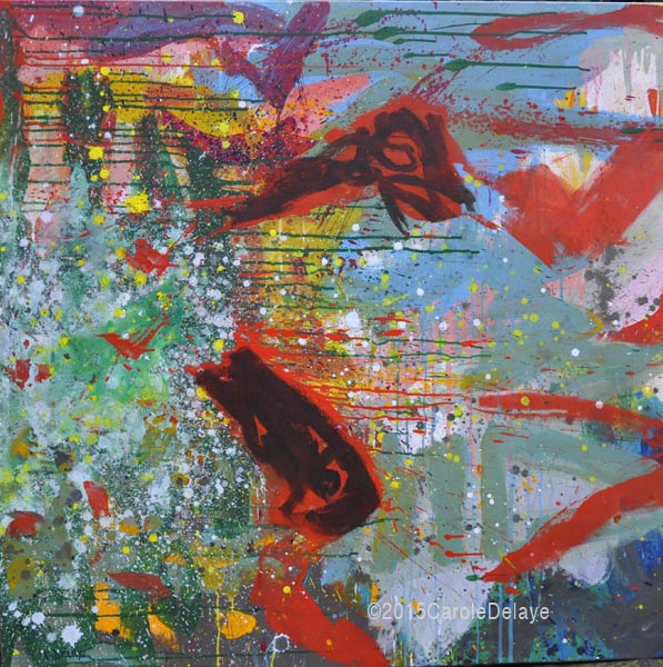 delaye, peinture abstraite, la chute, décembre 2015