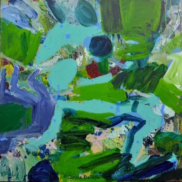 carole delaye, peinture abstraite, solitary walk, 2016