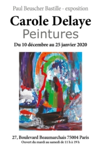 Exhibition Carole Delaye, Paul Beuscher Bastille, Paris 2020