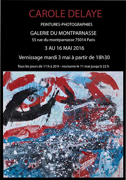 exposition de peintures et photographies, Galerie du Montparnasse, Paris 2016