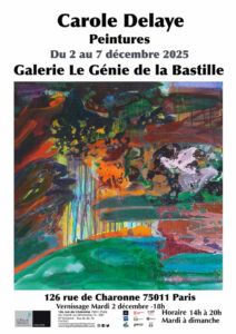 Exhibition Carole Delaye, Le Génie de la Bastille, Paris 2025