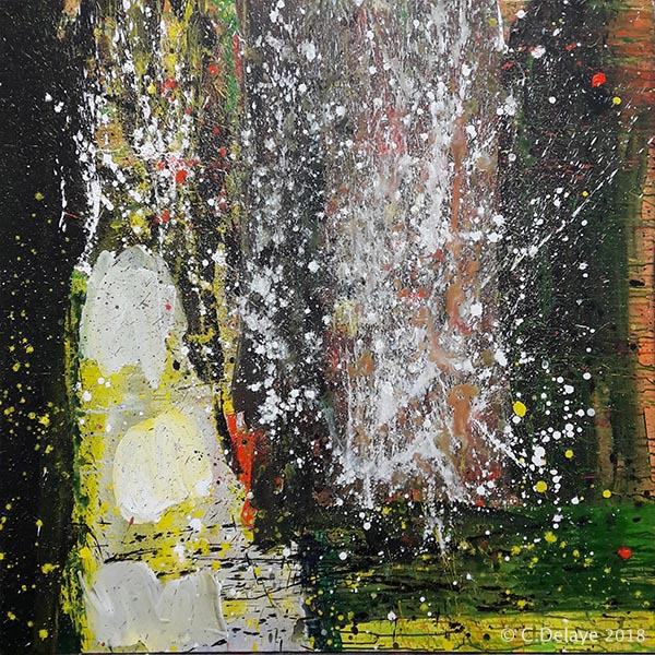 carole delaye, peinture abstraite, fatoumata, 2018