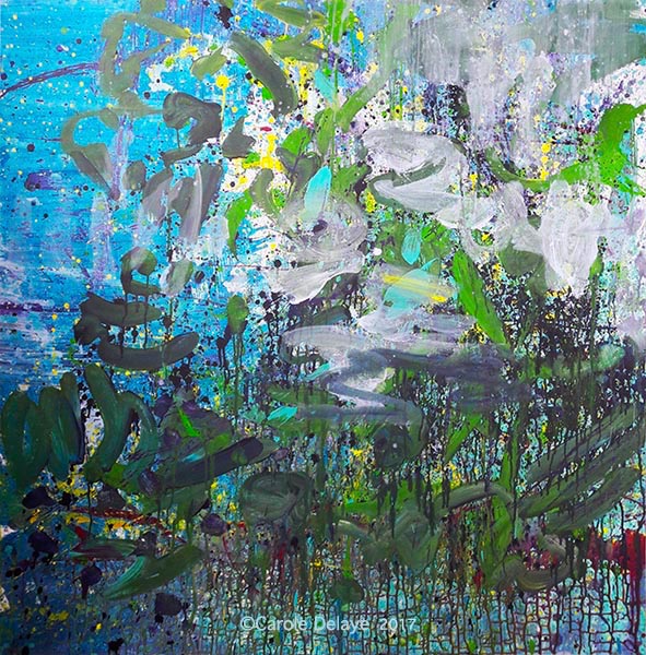 carole delaye, peinture abstraite, quiétude, 2017