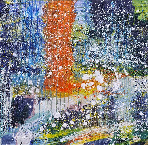 carole delaye, peinture abstraite, temporalité, 2018