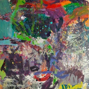 carole delaye, peinture abstraite, fertile vision, 2017