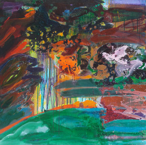 carole delaye, peinture abstraite, le jour d'avant, 2025