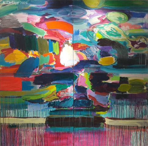 carole delaye, peinture abstraite, paysage, 2025